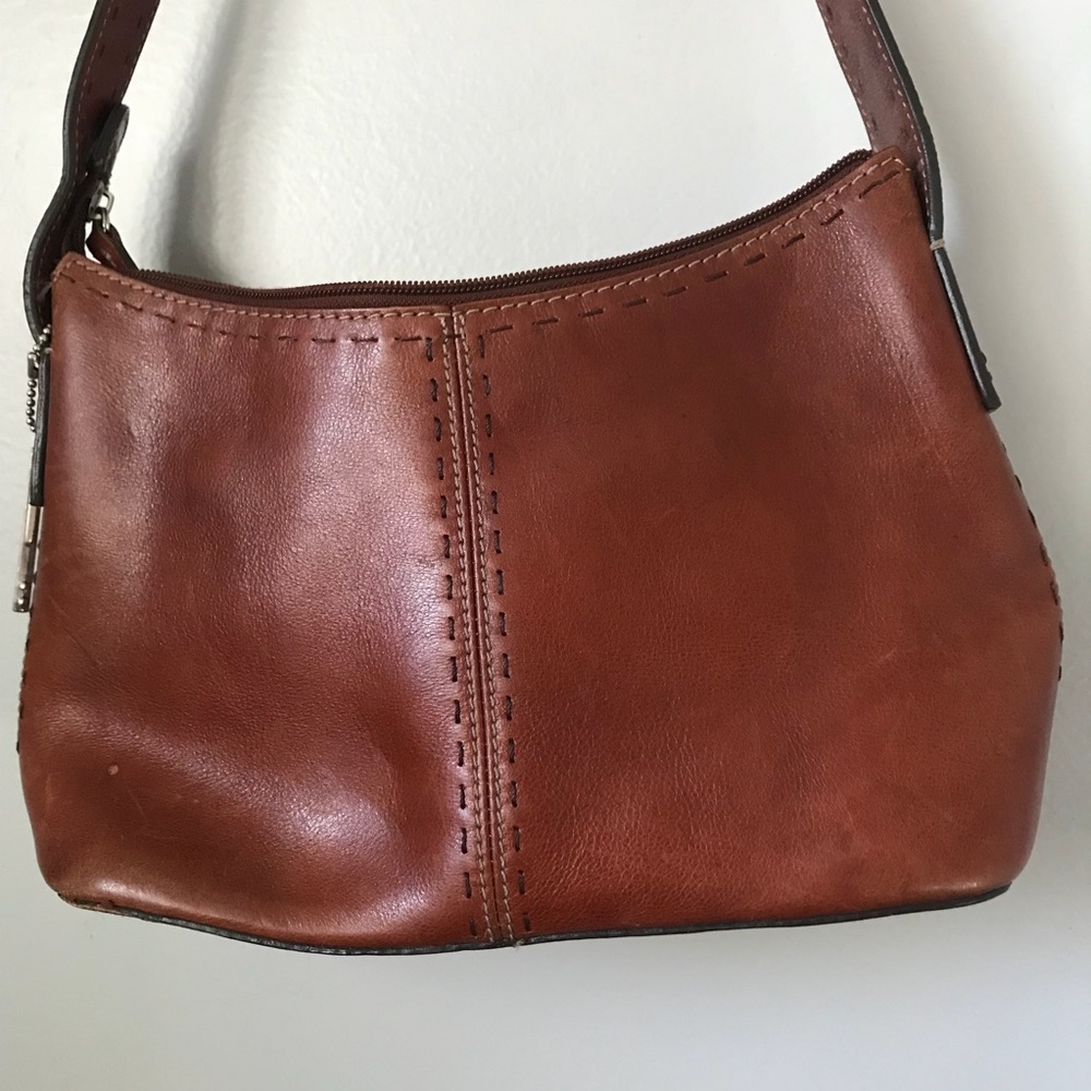 Fossil leather shoulder bag